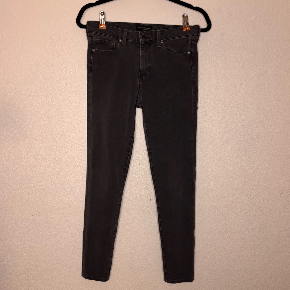 Banana Republic Premium Charcoal High-Rise Skinny Jeans Women’s 25